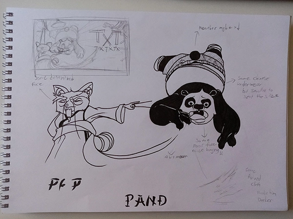 Po Panda sketch